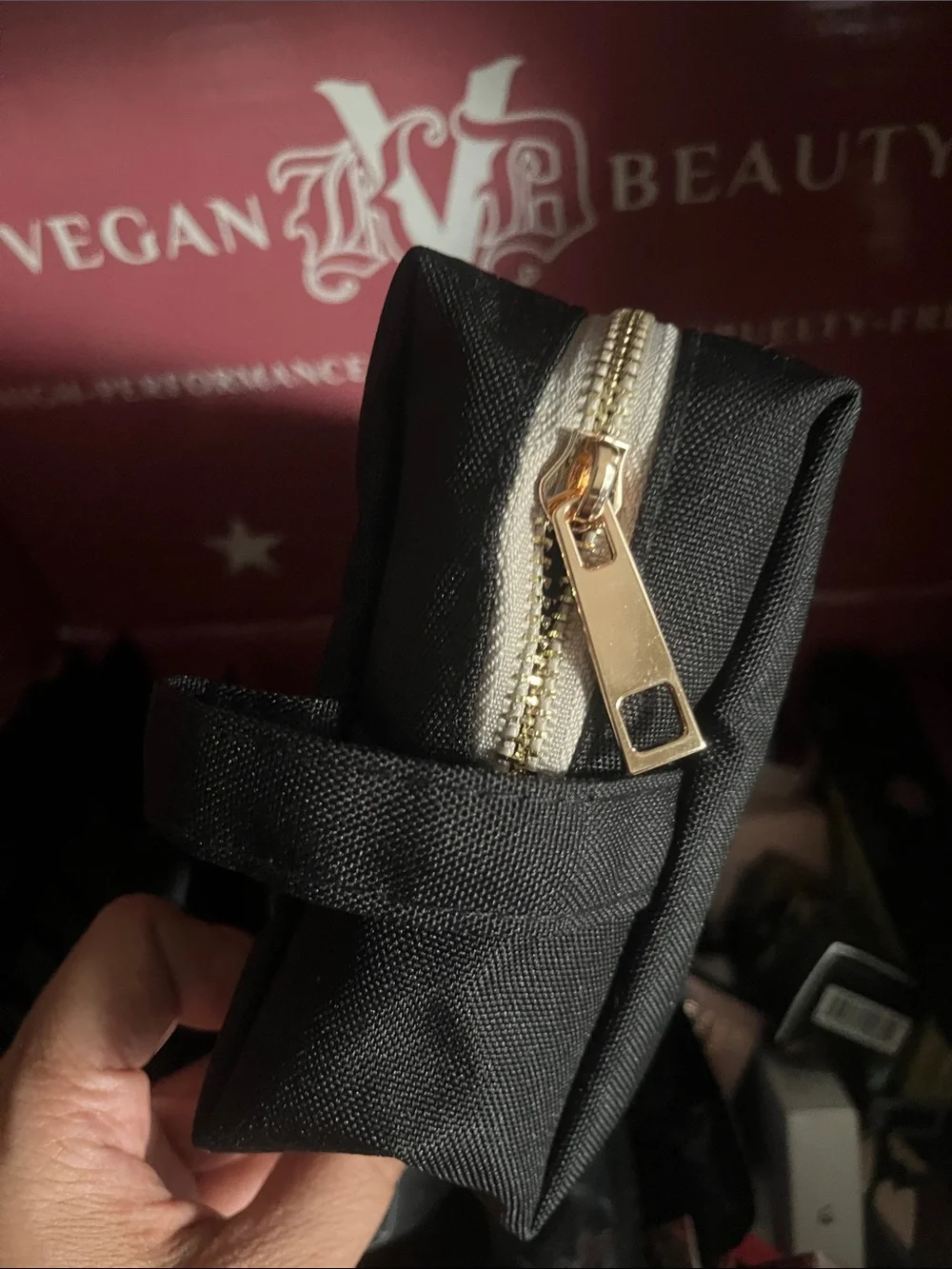 Kat Von D Cosmetic Bag and Mirror NWT